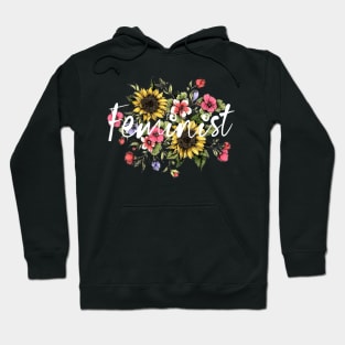 Feminist Retro 70's Feminism Floral Vintage Gift Hoodie